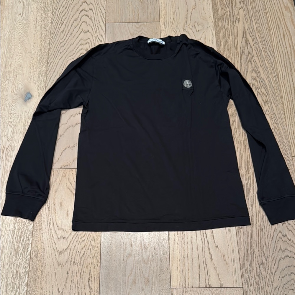Stone Island Black Long Sleeve Tee. Worn once!!
